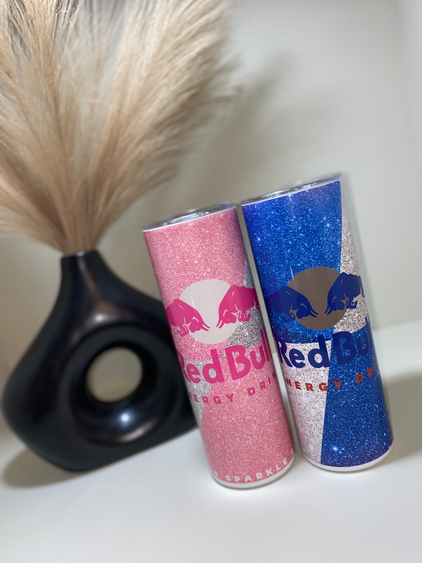 Red Bull Glitter Tumbler