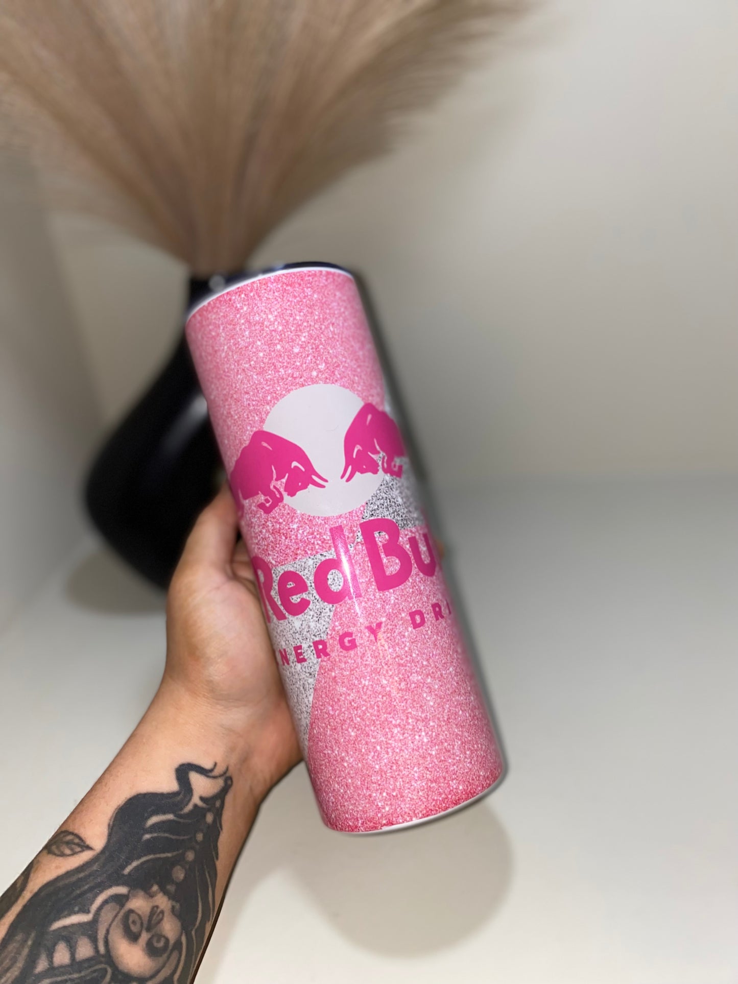 Red Bull Glitter Tumbler