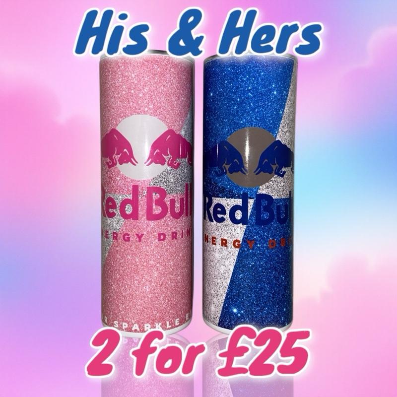 His & Hers Redbull Tumbler