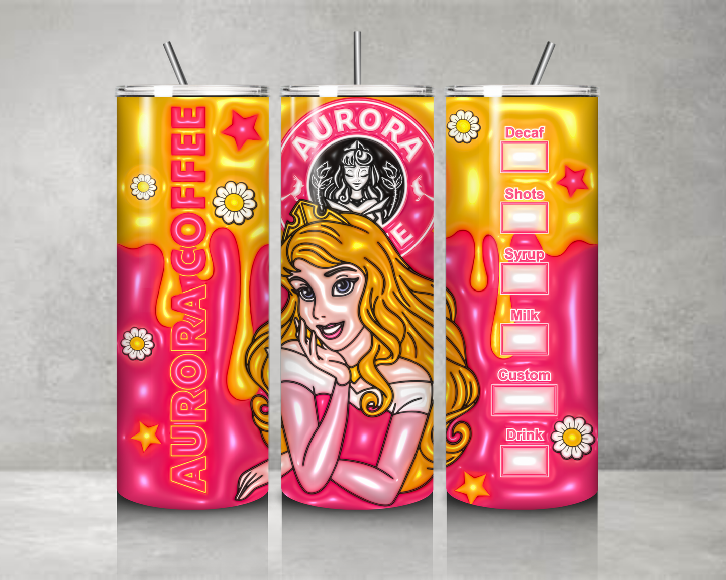 Princess 3D Tumbler