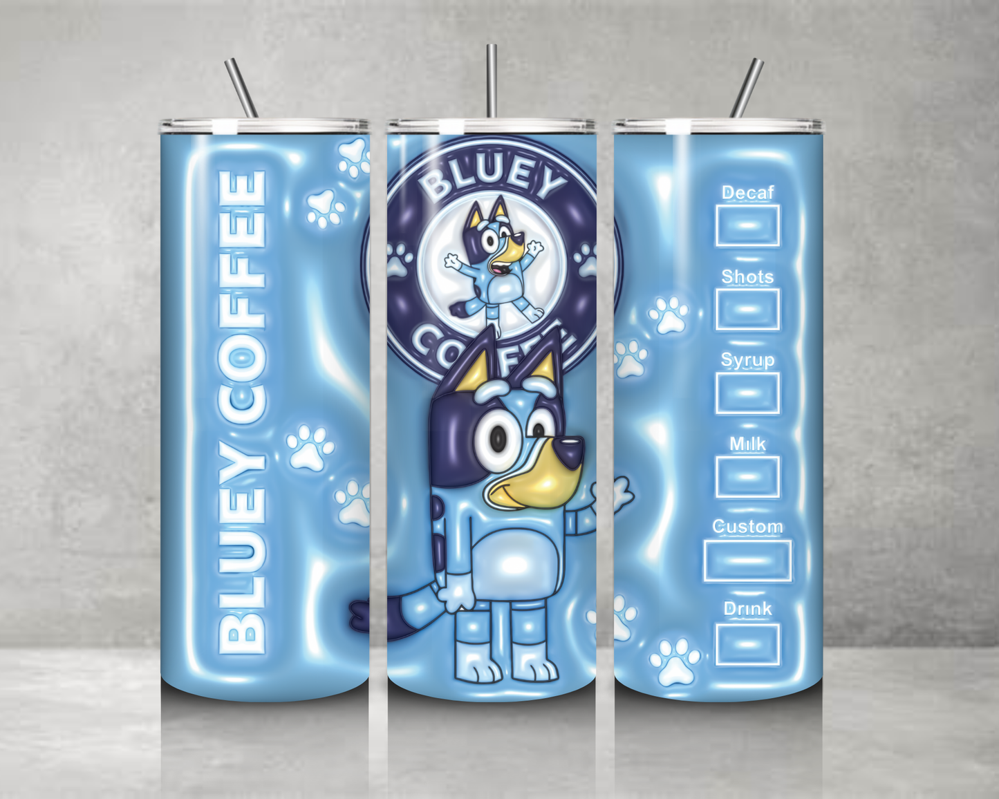 Bluey & Bingo 3D Tumblers