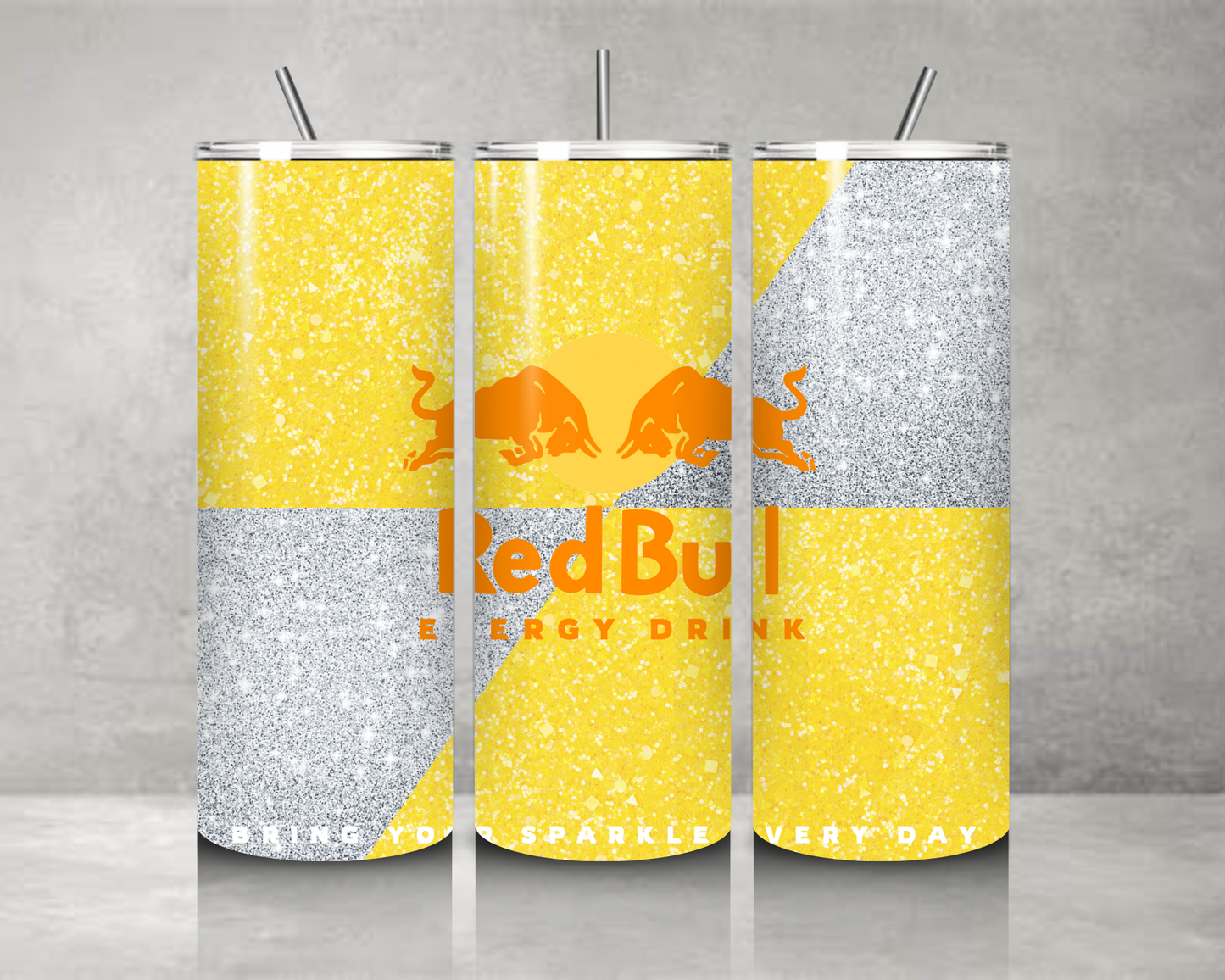 Red Bull Glitter Tumbler