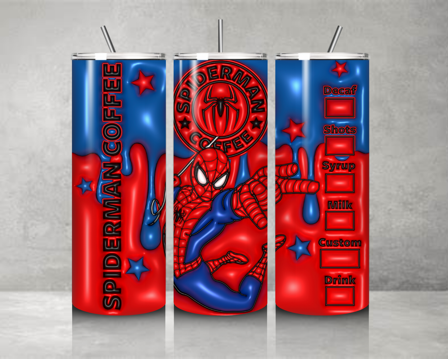 Superhero 3D Tumbler