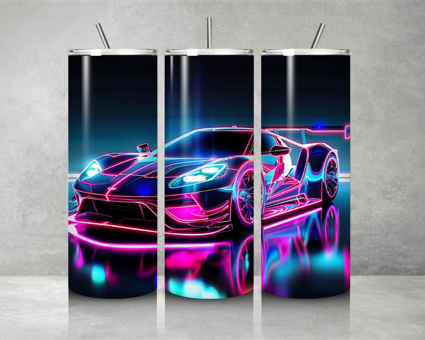 Neon Car Tumbler