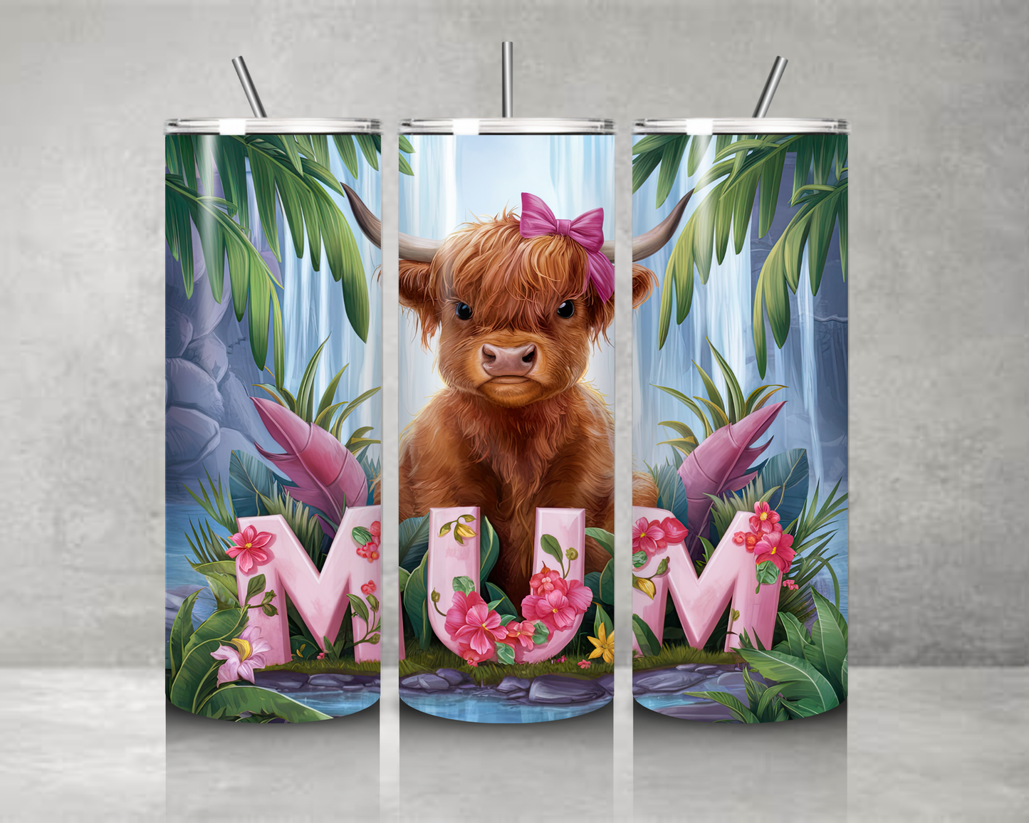 Mum Highland Cow Tumbler