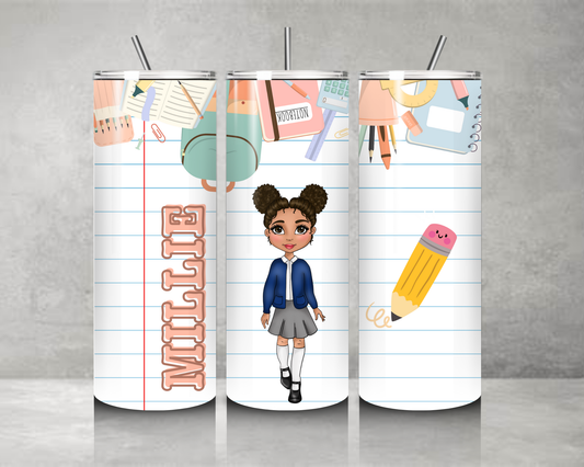 Personalised School Girl Tumbler