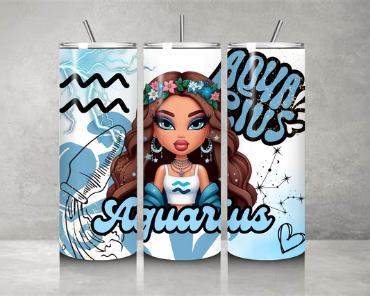 Exclusive Aquarius Zodiac Tumbler